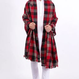 Vrinde Wool Checkered Men Shawl-image-32
