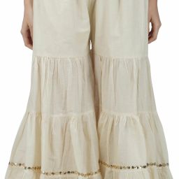 Women Regular Fit Beige Pure Cotton Trousers-image-121