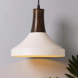 homesake Baker White Metal Hanging Light-picture-1