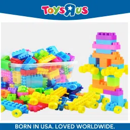 DIY Plastic Building Blocks for Kids 100+ pcs with Storage Box-image-21