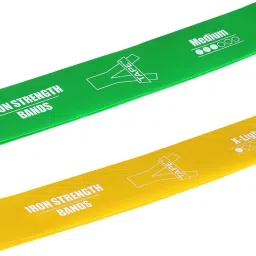 Resistance Loop Bands for Squats, Hips, Glutes and Stretching (Yellow & Green)-picture-15