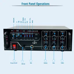 ain Amplifier surround sound Bluetooth/MIC Input/USB/SD Card Slot/AUX Input/Remote 160 W AV Power Amplifier image 3