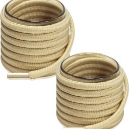 XERUS Shoe Laces Round Beige 90cm shoe laces for boot sport hiking Beige shoes Shoe Lace-27