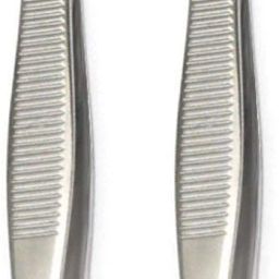 Eyebrow Tweezers Facial Hair Removal Stainless steel Manicure Tool - 2 Pcs-image-58