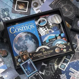 346pcs Cosmos Scrapbook-Kit Aesthetic Journal Set with Stickers Theme, Scrapbook Kit-image-25