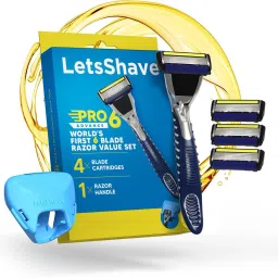 Pro 6 Advance Shaving Value Set for Men, 4 Blades+1 Handle+Travel Cap, Men-13