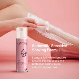 Satinwhite Ultra Sensitive 2in1 Shaving Foam For Women |Shaving & Cleansing Foam-9