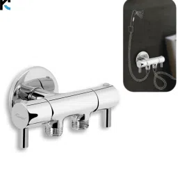 Two way Angle Cock - Ertiga Twin Elbow Valve Faucet-image-74