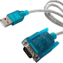 HexaGear USB to RS232 Serial PDA 9 pin DB9 Cable Converter USB Adapter used to connect monitor, laptop, computer (Blue) USB Adapter image 4