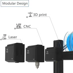 dobot DB-MZ001 Mooz 3D PRINTER 3 In 1 Industrial Grade Transformable Metallic, Support CNC and Laser Engraving, Free PLA Filament, PROTECTIVE Case and Goggle 3D Printer image 5