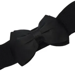 Women Black Artificial Leather Belt-image-15