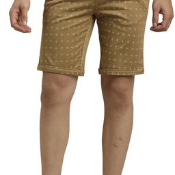 turtle Printed Men Khaki Casual Shorts-picture-12