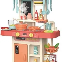42-Piece Kitchen Set, Smoky, Music,Real Water Tap, Kitchen for Kids Girls-image-85