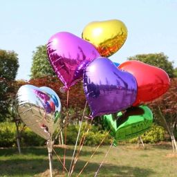 Solid Heart Foil Balloons For Decoration Birthday, Baby Shower, Wedding Party Balloon Balloon-image-33