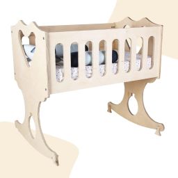 Rocking Bassinet | Natural Bassinet-16