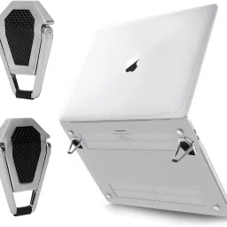 VDNSI Portable Invisible Laptop Riser Stand, Mini Aluminum Cooling Pad, Desk Stand Lightweight Laptop Desk Stand for MacBook, Lenovo, Dell, HP & Other Laptops Laptop Stand-11
