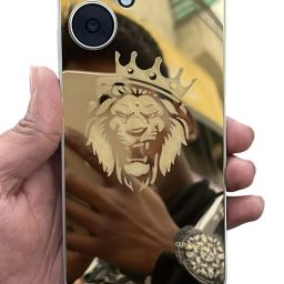 coverbell REDMI 13C (5G) LION GOLD BACK PANEL, POCO M6 (5G) GOLD BACK GUARD Mobile Skin-image-23
