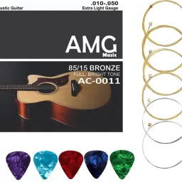 Acoustic Full Light String Set 6 WITH NORMAL BRIGHT TONE Guitar String-16