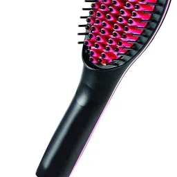 AKHAND SALES Women's Simply Straight Fast Electric Hair Straightener Ceramic Brush with LCD Screen, Temperature Control Display Hair Straightener Brush-image-24