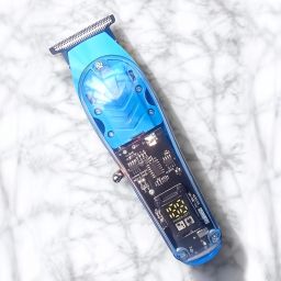 PROGOSTORE KUBRA Fully Waterproof Rechargeable Transparent Salon Trimmer Professional Hair Cutter Fully Waterproof Trimmer 180 min Runtime 4 Length Settings-image-53