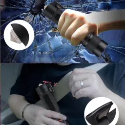 dazzel flex HP-361 (CAR EMERGENCY LIGHT) 4 Modes with Hammer and Seatbelt cutter Zoomable Torch image 5