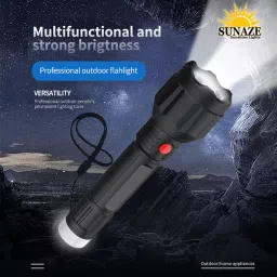 sunaze 2 In 1 Light Mode Rechargeable Handy 50W Long Range Torch Light 1200mAh Battery 5 hrs Torch Emergency Light image 3