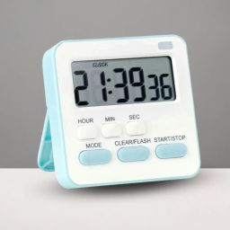 Digital Blue Clock-22