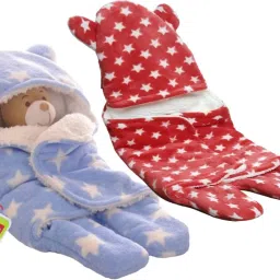 Abstract Single Hooded Baby Blanket forMild Winter-image-36