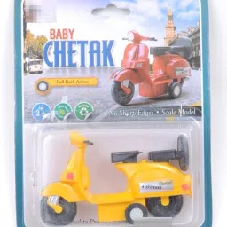 Baby Chetak Pull Back Scooter-Yellow-15