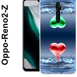 Back Cover for OPPO Reno2 Z, Red, Green, Blue, Heart, Love ,054-image-96
