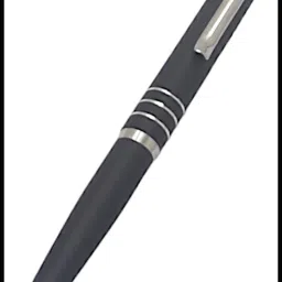 Executive black Color Metal Body Silver Ring & Silver Clip Ball Pen-image-91