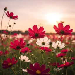 Hybrid Mix Color Cosmos Flower Seeds - Pack of 40 Seeds Seed-image-44