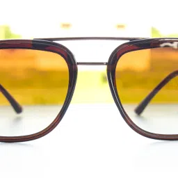 jiebo UV Protection Rectangular Sunglasses (Free Size) image 2