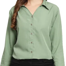 Women Regular Fit Solid Casual Shirt-image-18