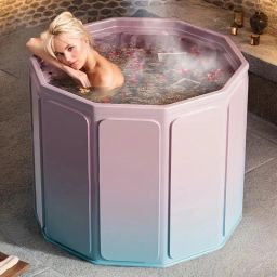 Portable Foldable Ice Bath Tub for Athletes-Fast Muscle Recovery Portable Bath Tub for Adults - Fordable Cold Plunge Tub for Recovery Free-standing Bathtub-29