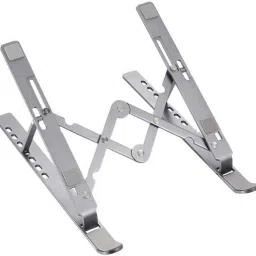 RG 7-Level Adjustable Aluminum Vertical Laptop Stand 2025 Portable Table Height Adjustable Laptop Holder Aluminium Floor and Desk Stand Laptop Stand with Adjustable Height Compatible with Universal Laptops-picture-10