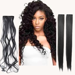 Saiyaa 2 Clip set,1p, 2 clip straight Extension For Women Easy To Wear Hair Extension-image-19