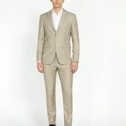 peter england Men Single Breasted Textured Suit-picture-37