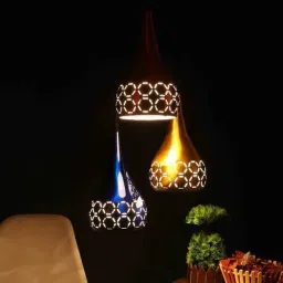 Balloon Shape Multicolor Hanging Lamps for Living Room Kitchen Balcony Hall Dining Table Bedroom Drawing Room Indoor Fancy Stylish Lighting for Home Decoration (BULB NOT INCLUDED) Chandelier Ceiling Lamp-image-21