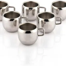Pack of 6 Stainless Steel Apple Tea & Coffee Cup-image-50