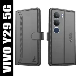 Flip Cover for Vivo Y29 5G|Premium Leather Finish | Magnetic Closure | Kickstand Feature | Shockproof-image-29