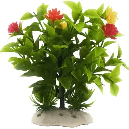 Natural Looking Green Artificial Plastic Plant Size/6 inch, Used for Fish Tank, Household and Office Decoration Laterite Planted Substrate-image-80
