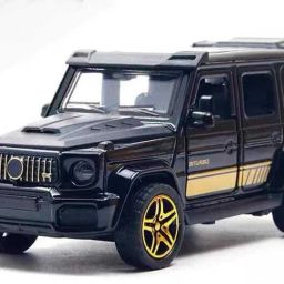 G Wagon Black Diecast Toy Car - Pull Back Action, Open Doors, Metal Model-image-27