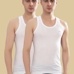 Pack of 2 Fine RN Combed Cotton Shrinkless Men Vest-image-47