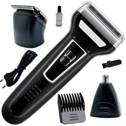 DMCFF Professional Rechargeable 3in1 Waterproof Beard Mustache Nose & Ear Trimmmer Fully Waterproof Trimmer 0 min Runtime 4 Length Settings-image-80