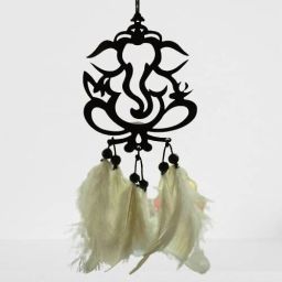 Dream Catcher Ganesh Hanging Car Showpiece Decoration Good Vibes Positive Energy Car Dashboard tray-15