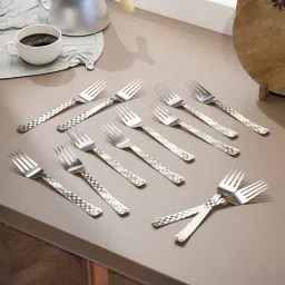 Velouris Dinner Fork Set | Anti-Rust Stainless Steel Mirror Glaze Flatware, Stainless Steel Cutlery Set-image-72