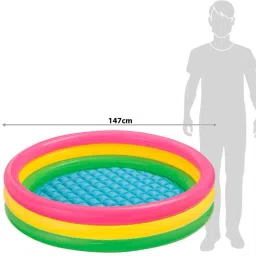 Sunset Glow Pool - Soft Inflatable Baby Pool Bath Water Tub for Kids Inflatable Swimming Pool-image-7