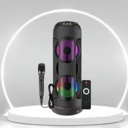 Clairbell Bluetooth Party Speaker with Loud & Clear Stereo Sound and 3 mtr Wired Mic M498 40 W Bluetooth Party Speaker-22