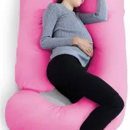Luxury Velvet C Shape Microfibre Solid Pregnancy Pillow Pack of 1-image-55